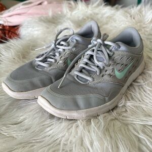 Nike Light Gray and Mint Sneakers
